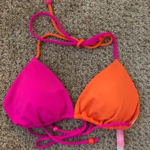 Victoria’s Secret Pink/Orange Bikini Top Size (M)